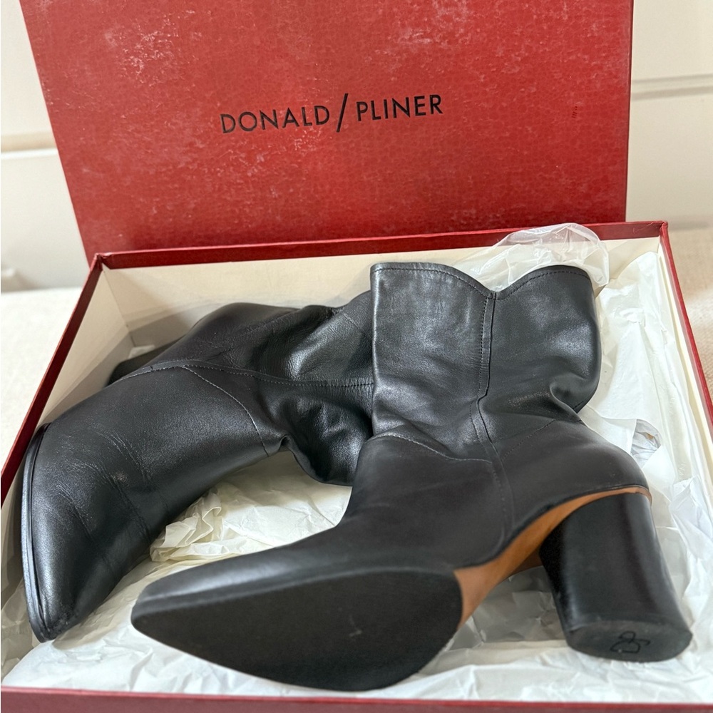 Donald J. Pliner Black Heeled Boots